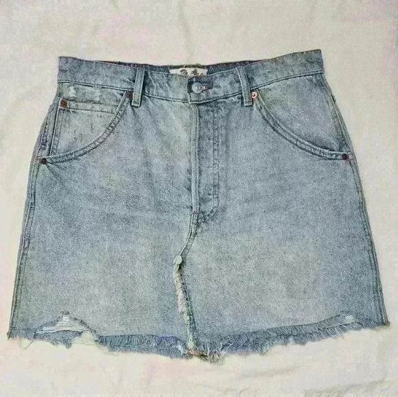 We The Free Dresses & Skirts - Free People | Brea Cut Off Skirt | Mile High Blue